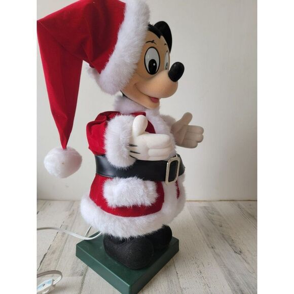 Telco Mickey Mouse Animated Music motionette Santa Claus Xmas decor - Picture 12 of 16
